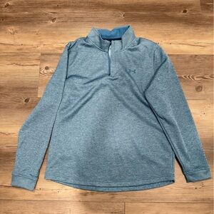 Men's Blue Quarter-Zip Sweater